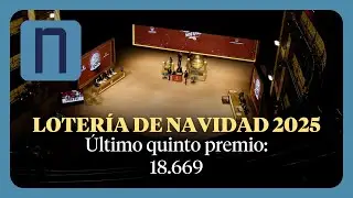&Uacute;ltimo QUINTO PREMIO de la LOTER&Iacute;A DE NAVIDAD 2025, el 18669 | Sorteo extraordinario