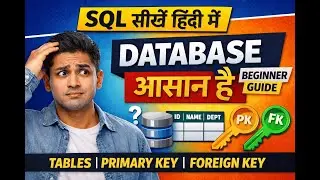 SQL सीखें हिंदी में | Database, Tables, Primary Key & Foreign Key (Beginner)