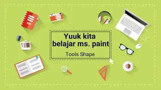 materi belajar menggunakan tools shape line di ms.paint