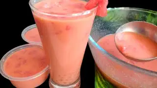 കുടിച്ചു കൊണ്ടേയിരിക്കാൻ തോന്നുന്ന കിടിലൻ മിൽക്ക്ഷേക്ക് | Watermelon Milkshake | Easy Summer Drink