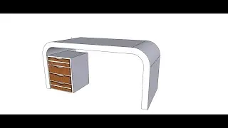 SKETCHUP TUTORIAL TAGALOG VERSION FOR BEGINNER : COUNTER DESK DESIGN IN 10 MINUTES  #kaworkers