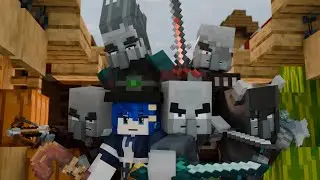 Be Afraid -  Minecraft Music Video♪  【Vindicator And Witch Girl Life Episode 1】