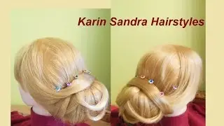 Wedding hairstyle tutorial | Low Chignon, Low Updo | Elegant bun | Bridal Prom for long  medium hair