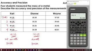 Sample Problem: Accuracy and Precision