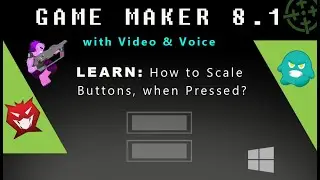 Game Maker 8.1: How to Scale Buttons, when Pressed?