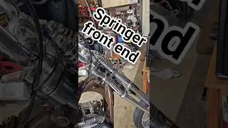 Springer front end #motorcycle #harleydavidson #sportster #chopper #springer #frontend #forks