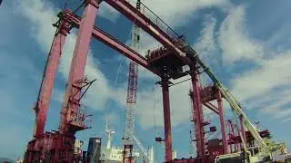 RTG Trolley platform Dismantling - Timelapse