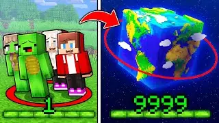 Mikey Family and JJ Family XP=Circle GROWS in Minecraft (Maizen)