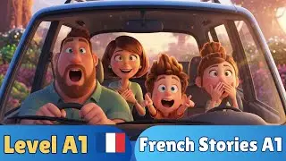 French Stories A1 : La famille pr&eacute;pare un week-end &agrave; la montagne 🇫🇷 | Histoire A1 | French Boost