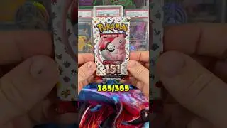 Day 185 of the Daily Pack Challenge! What set do YOU wanna see opened? #pokemon #fyp #151