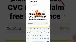 Claim 1 Million CVC ( Civic) | Crypto box code | Token Instantly | Earn Free Crypto | Giveaway16May