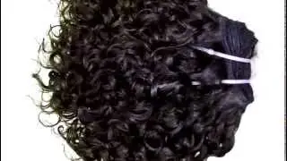 Afro kinky curly machine weft weave human hair extension wholesale factory supplier