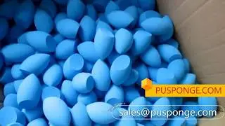 How is Makeup Sponge shape made?(factory cutting process)