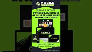 Mobile Moolah - Worlds 1st App paying us a minimum of $105 per hour while we use our phone #shorts