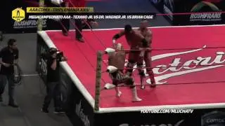 Texano Jr. vs Dr. Wagner Jr. vs Brian Cage, Megacampeonato AAA, Tripleman&iacute;a XXIV