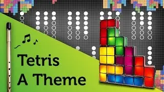 Tetris A Theme (Korobeiniki) on Tin Whistle D + tabs tutorial