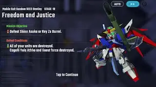 SD Gundam G Gen Eternal Main Stage: Mobile Suit Gundam SEED DESTINY Stage-18 Freedom and Justice