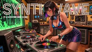 EP 4: Glitch Funk Surge (A-Side) – 1HR Synthwave Cyberpunk BGM for Electric Raves & Night Mixes 🎧🌃