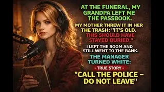 At the Funeral, My Grandpa Left Me a Passbook — My Mother Threw It Away… The Bank Called the Police