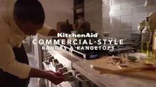 Commercial-Style Range: 3-Level Convertible Grates | KitchenAid