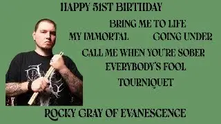 Happy 51st Birthday to musician Rocky Gray of Evanescence! 7/2/1974