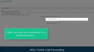 Call Forwarding &ndash; Hosted Enterprise UC Support &ndash; CBTS