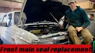 Front main seal on &lsquo;97 7.3 OBS Powerstroke, with HOMEMADE WRENCH?!