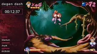 Rayman, Any% (PS1) by Glackum(Bomber Man) | Degen Dash 3