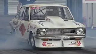 530HP Toyota Corolla KE20 at Santa Pod Raceway