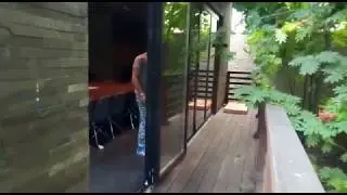 Складные раздвижные алюминиевые двери Schuco ASS  70 FD
