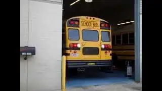 Old bus #7 Backing out of the garage