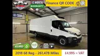 2018 68 Reg Iveco Daily 35s14 XLWB 5 Meter Fridge Freezer Van Automatic 261K