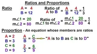 Geometry - Basic Terminology (16 of 34) Ratios and Proportions