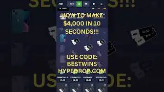 HOW TO MAKE $4,000 IN 10 SECONDS!! #shorts #hypedrop #games