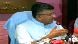 Shri Ravi Shankar Prasad Press Conference on the details of &ldquo;Digital India Week&rdquo; celebrations.