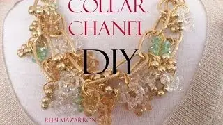 DIY. Collar Chanel. Necklace Chanel.
