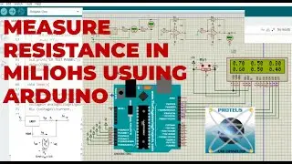 Measure unknown resistance in miliohms using arduino | Proteus Simulation #viral #subscribe