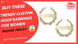 Custom Earrings - Personalized Hoop Earrings Must Watch!👀🔥