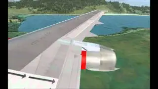 Canadian Xpress Boeing 737-200F Landing Runway 16 Kelowna (CYLW)