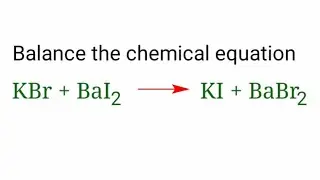 KBr+BaI2=KI+BaBr2 balance the chemical equation. kbr+bai2=ki+babr2