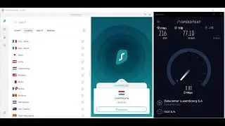 【Surfshark VPN】Review Luxembourg Speed Test ☑️️️️