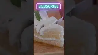 Yummy! ❤️ Vegan sponge cake with coconut and white chocolate! #shorts #satisfying #asmr