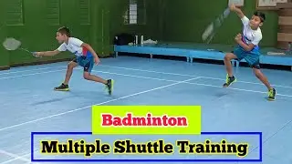 Badminton Multiple Shuttle Drill 🔴 Badminton Training 🔴 Beginners Badminton Coaching