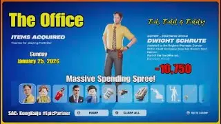 I SPENT 10,750 V-BUCKS on THE OFFICE, Ed, Edd & Eddy, Psyonic Ink, Vans, Nike Abominable Snowman