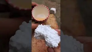 Glue made from petrol and thermocol to survive in the forest 😱😱 #experiment #diy #trending