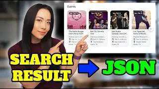 Turn Google Events Search Results into JSON