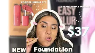 New Huda Beauty Easy Blur Foundation & Easy Blur Primer + Blush Filter Liquid Blush