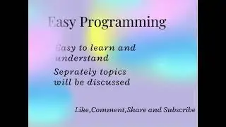 Easy programming