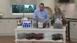 Gourmet Basics by Mikasa Kitchen Table Serveware Caddy on QVC