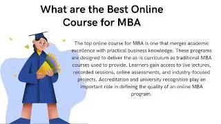 Best Online Course for MBA A Smart Choice for Career Growth